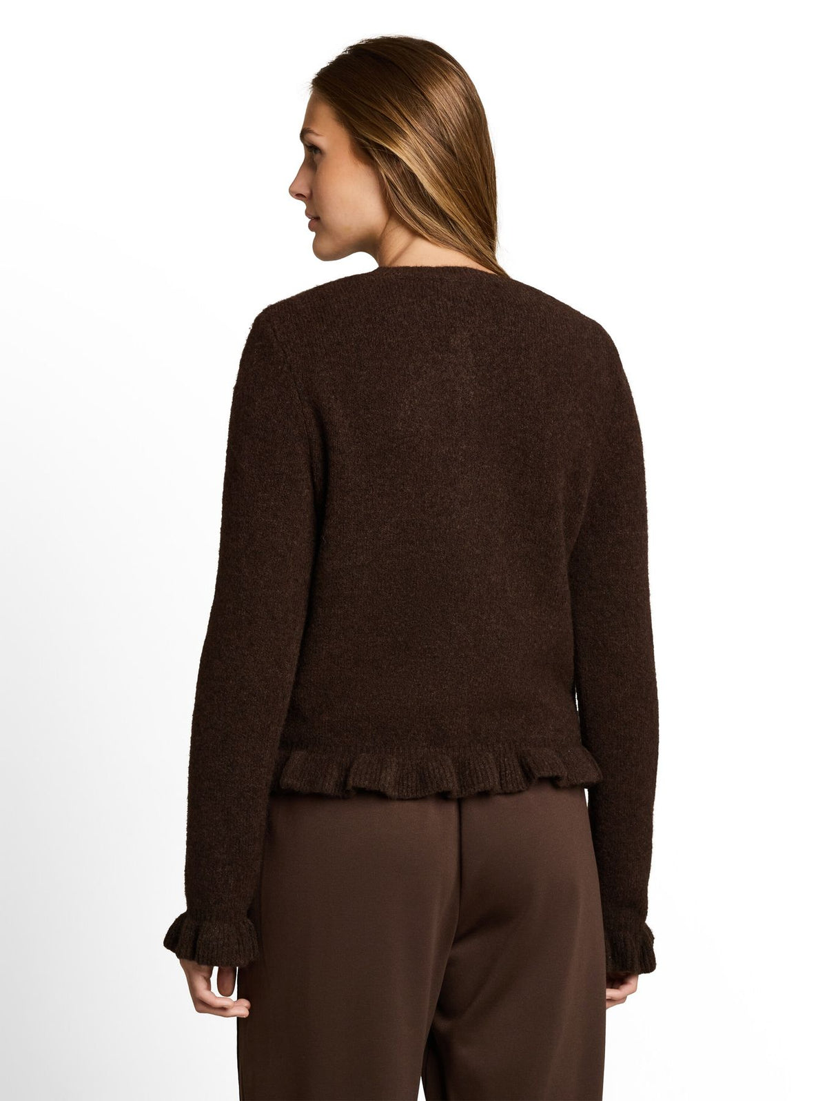 Cosy Cardigan mit Rüschen