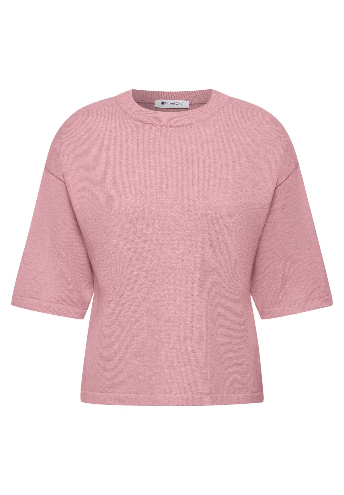 3/4-Arm Pullover mit Rundhals