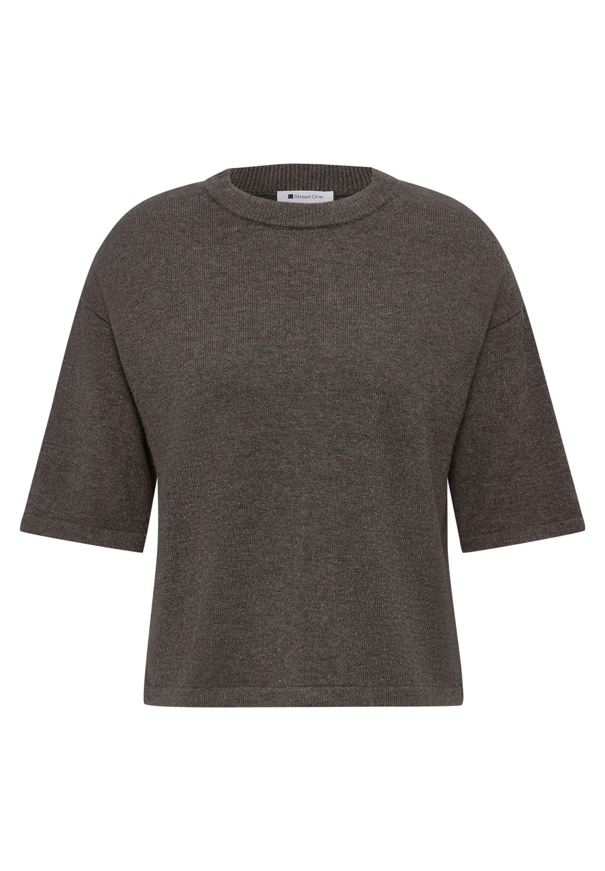 3/4-Arm Pullover mit Rundhals
