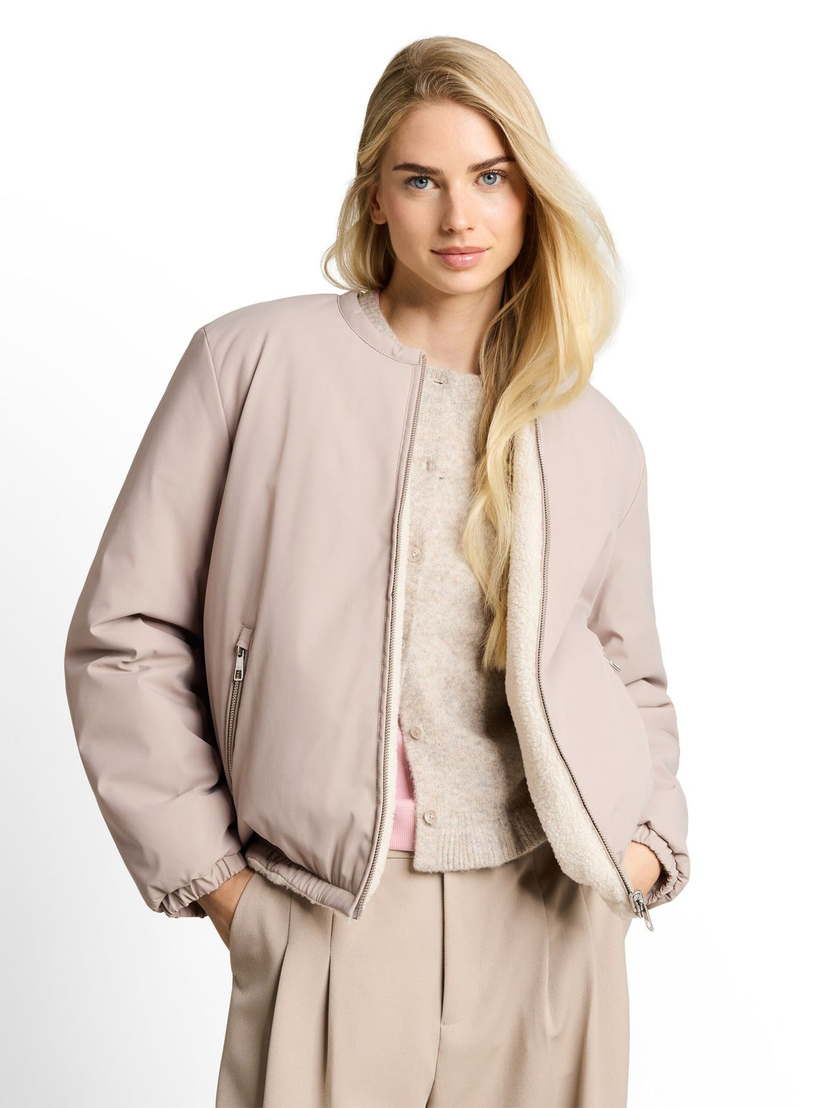 Teddy Jacke mit Wendefunktion