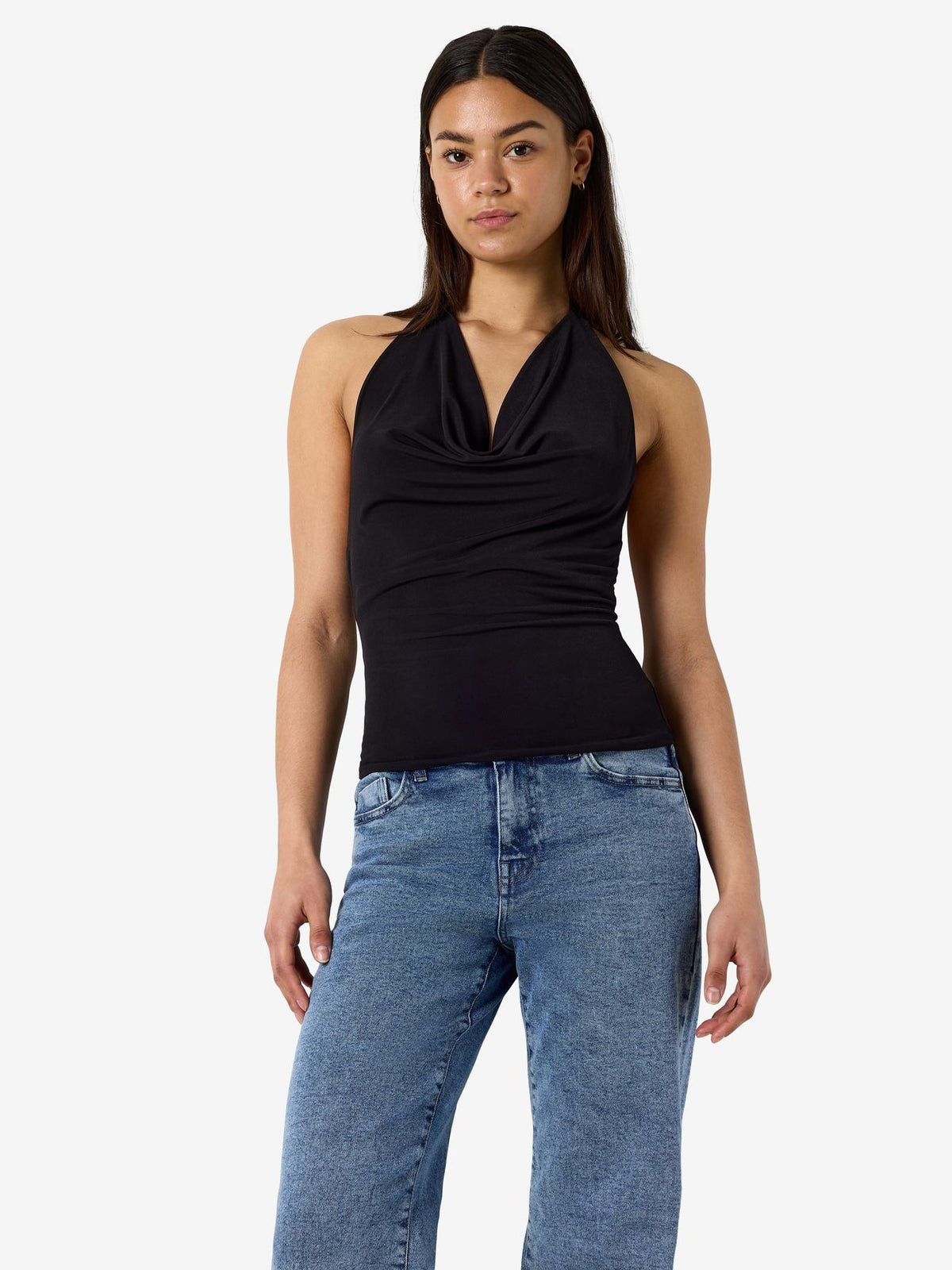 NMDARIA S/L HALTERNECK WATERFALL TOP JRS