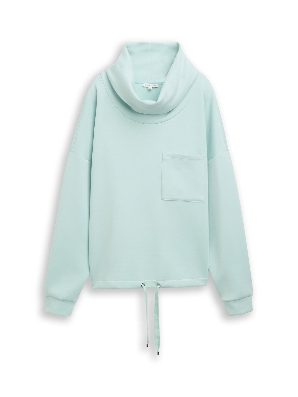 Scuba Sweatshirt mit Wasserfallkragen