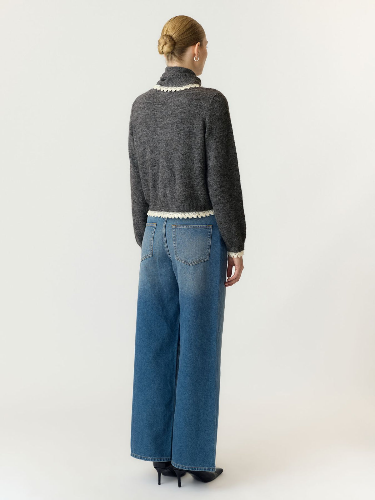 YASMILLIE LS SCARF KNIT CARDIGAN S.