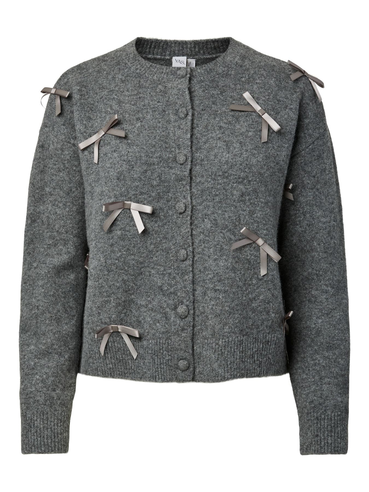 YASFRILO LS BOW KNIT CARDIGAN S.