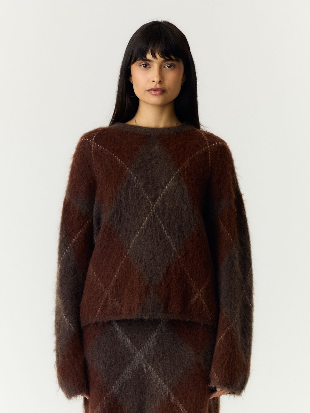 YASARGY LS MOHAIR BLEND KNIT PULLOVER S.