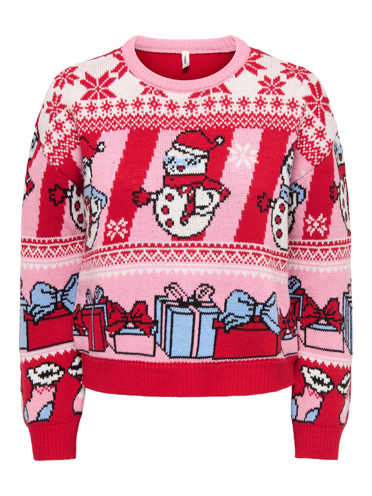 ONLXMAS LIGHT LS O-NECK KNT