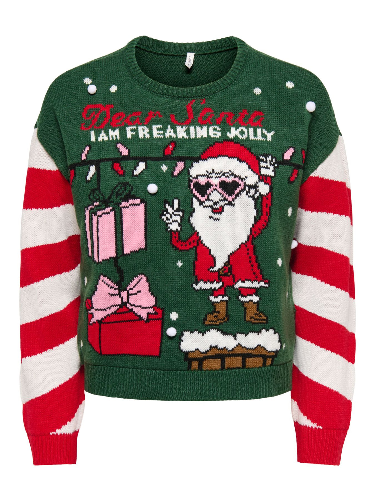 ONLXMAS LIGHT LS O-NECK KNT