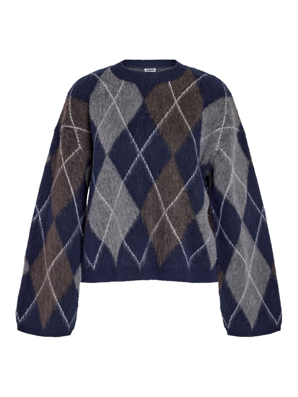 NMJULIETTE L/S ARGYLE KNIT