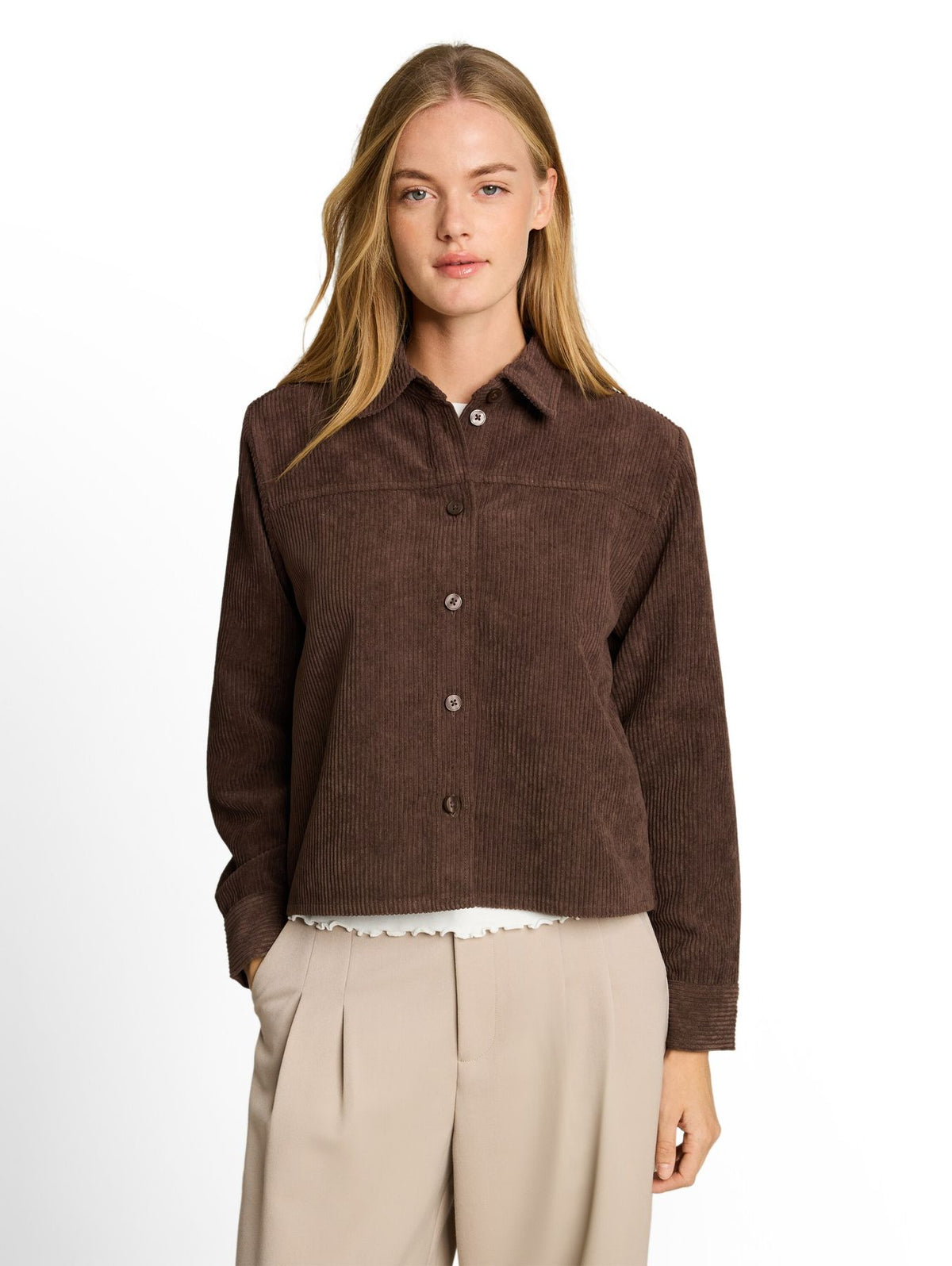 Boxy Fit Cordbluse