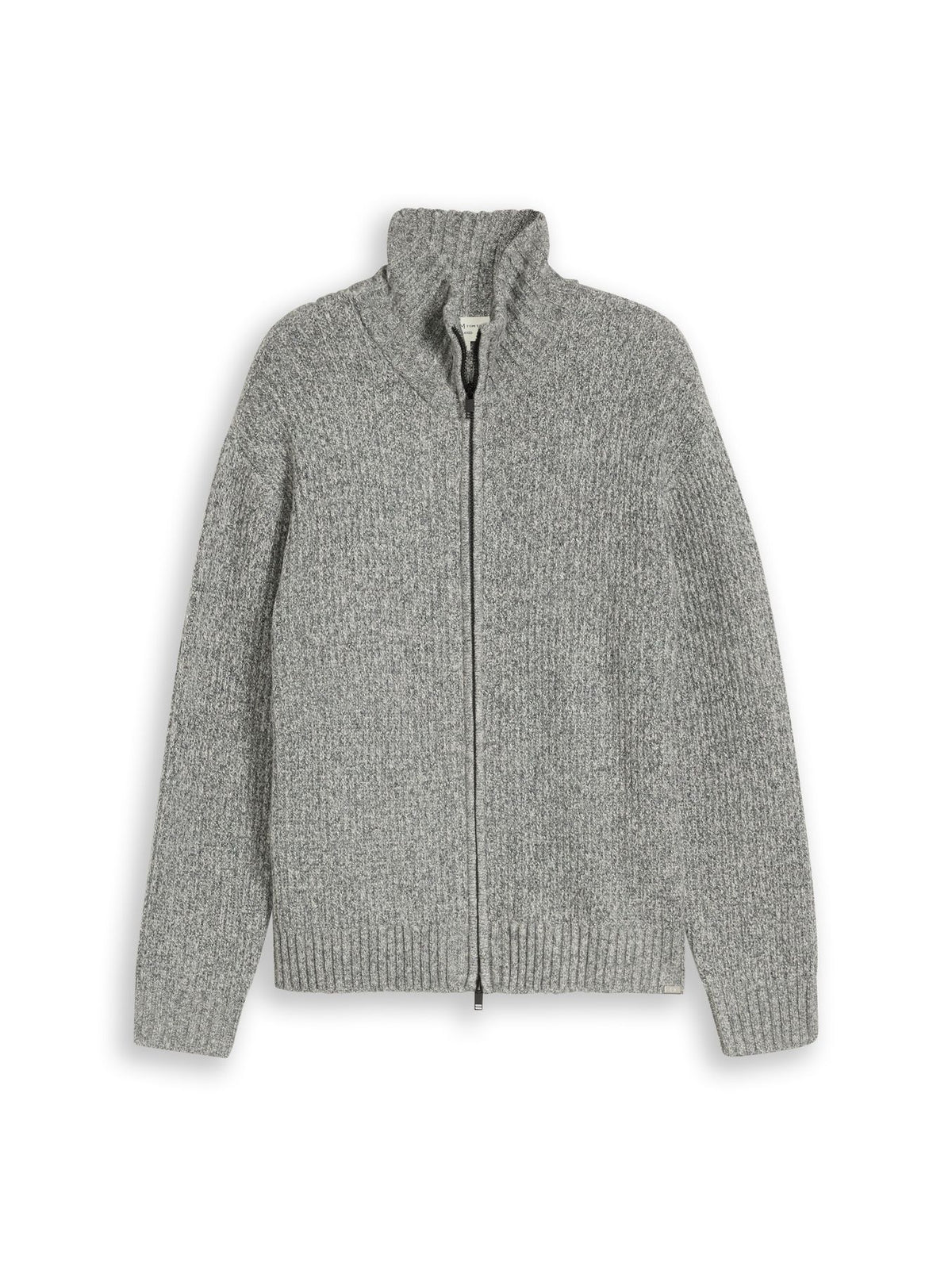 Relaxed Fit Strickjacke mit Reißverschluss