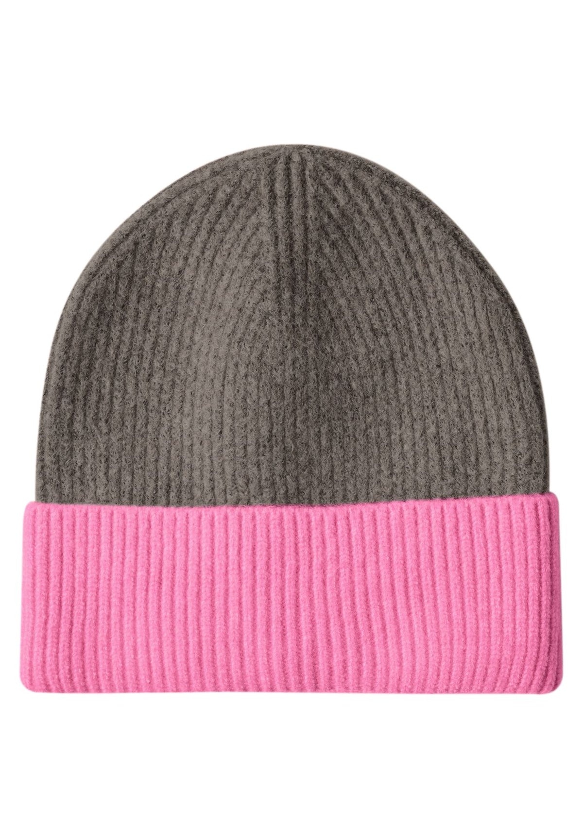 Feinstrick Beanie im Colorblock-Look