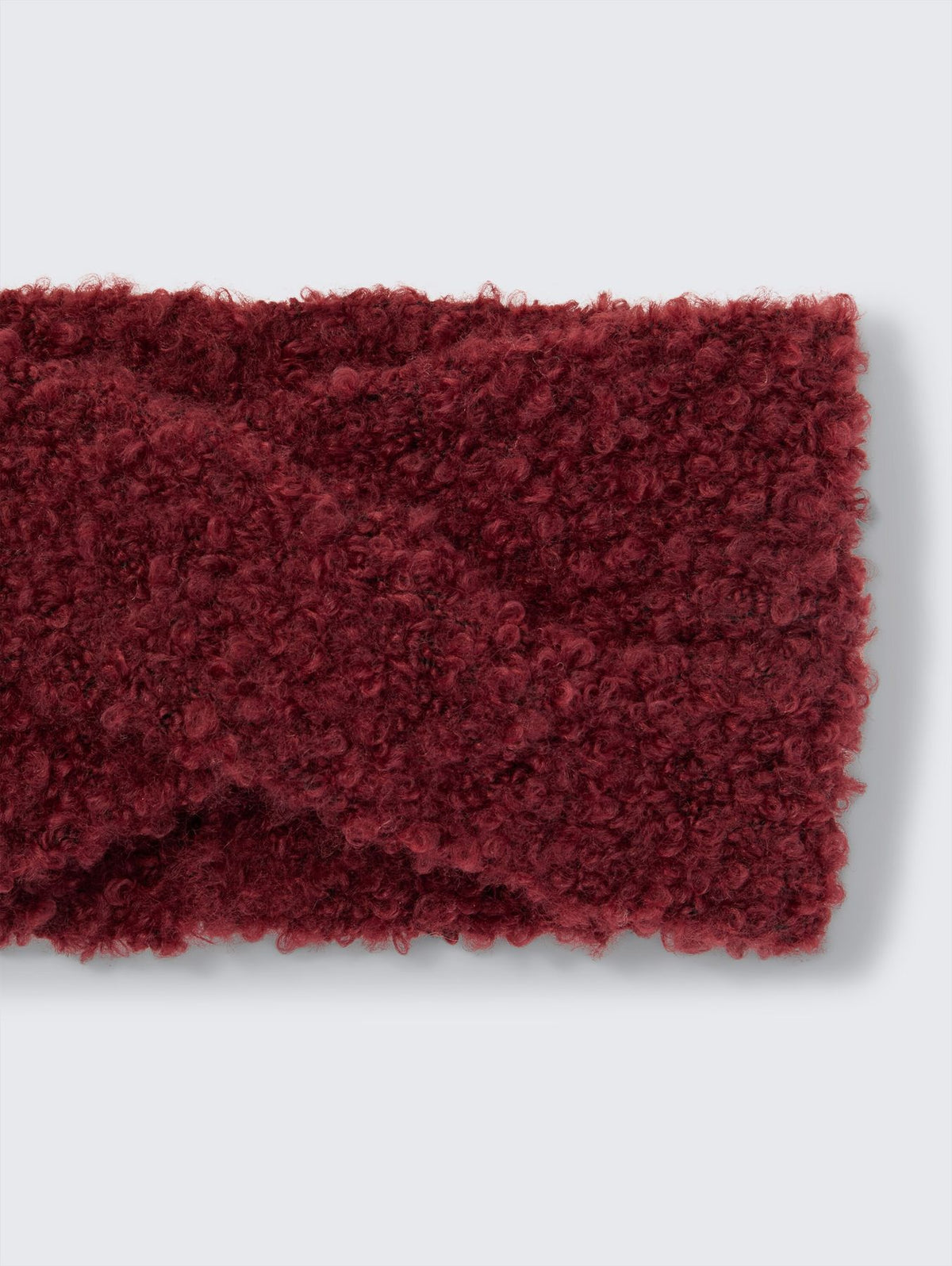 Bouclé Stirnband mit Twist-Detail