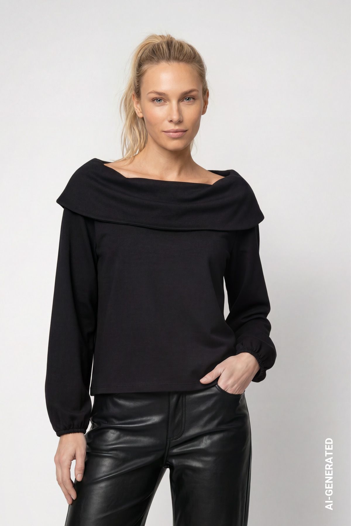 Pullover mit Carmen-Ausschnitt