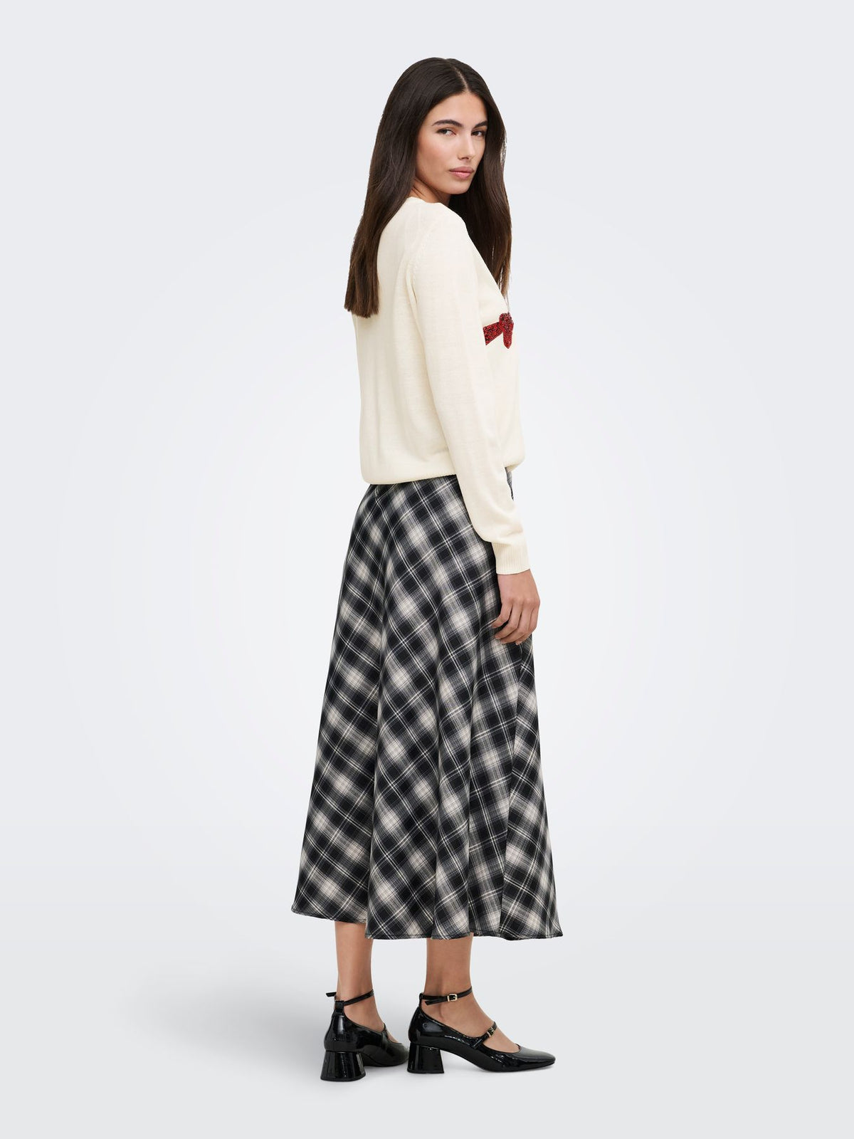 ONLXMAS SHINE MOTIVE LS O-NECK KNT