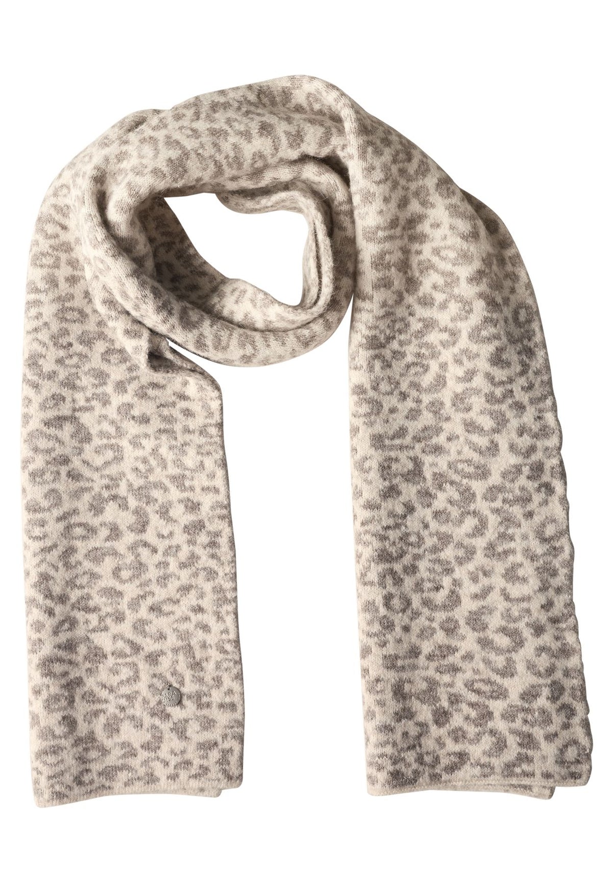 Jacquard Schal mit Leo-Muster