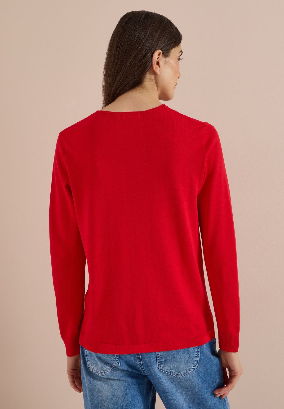 Basic Pullover mit Rundhals