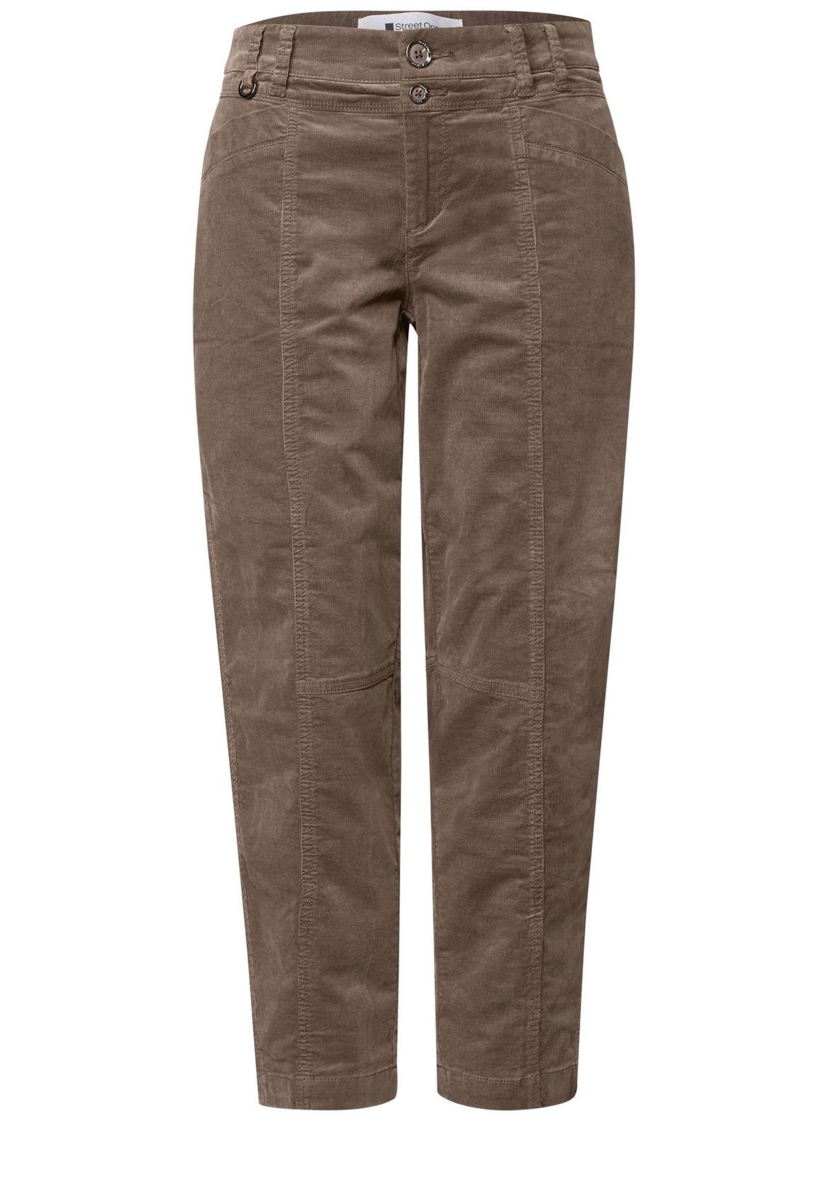 Barrel Leg Hose aus Cord im Casual Fit