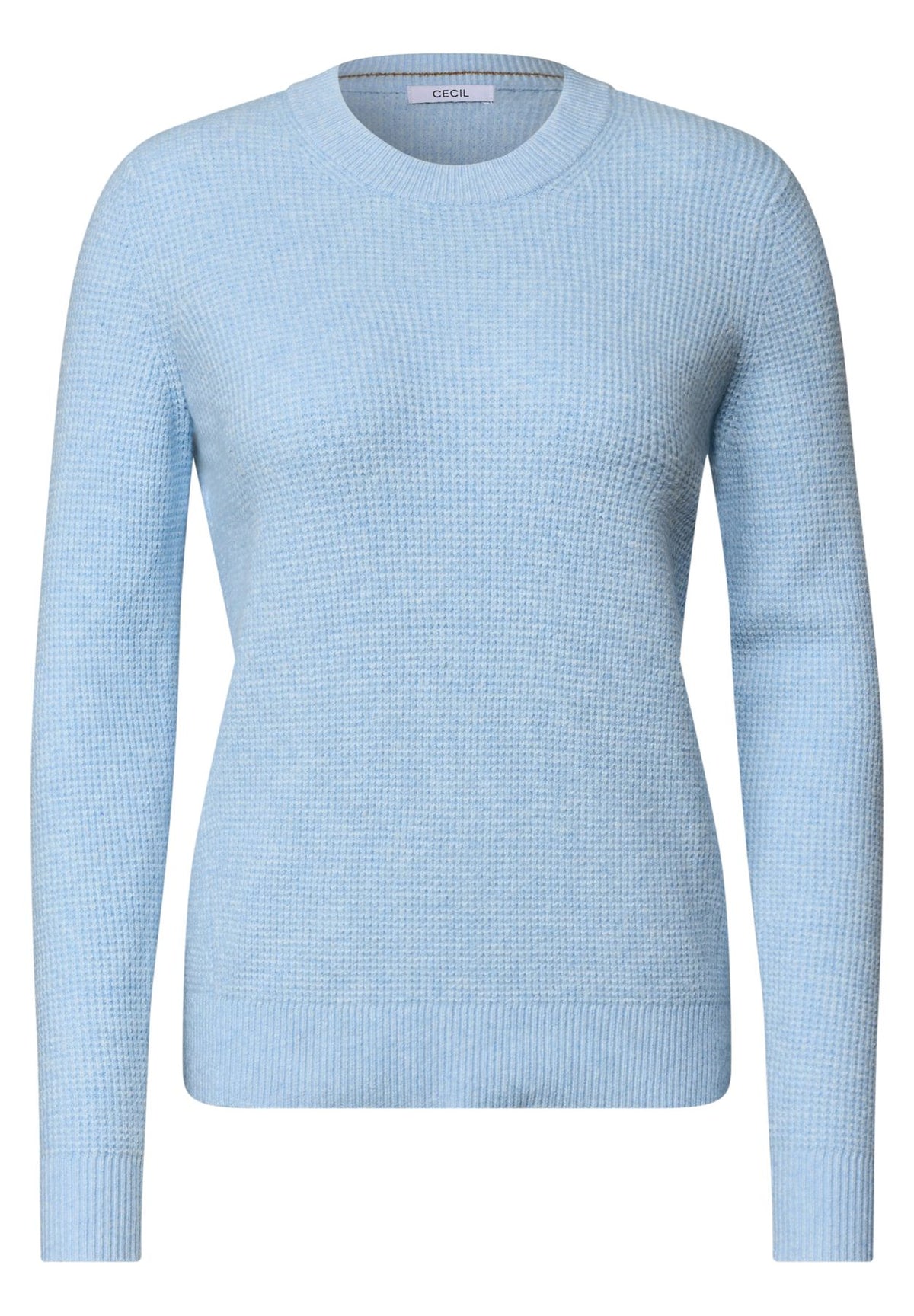 Pullover mit Rundhals und Struktur
