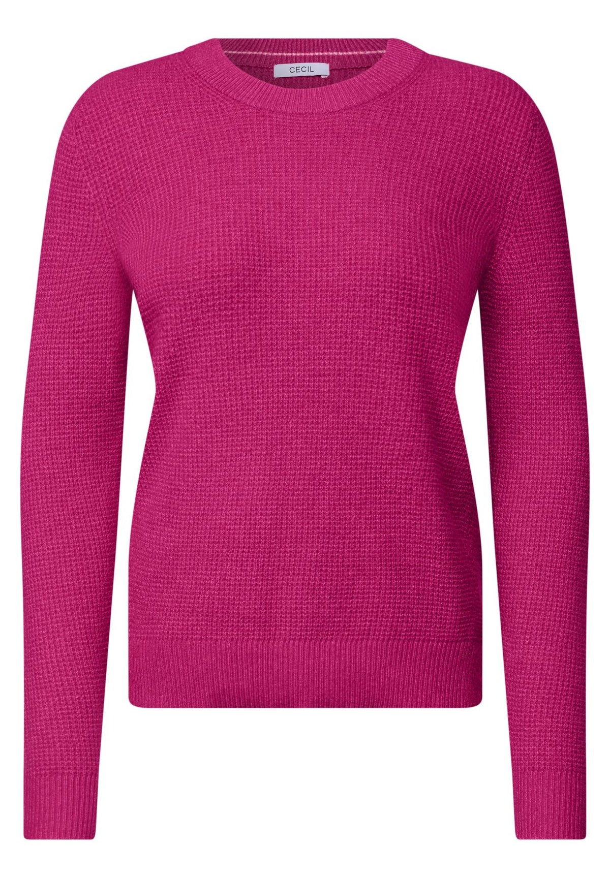 Pullover mit Rundhals und Struktur