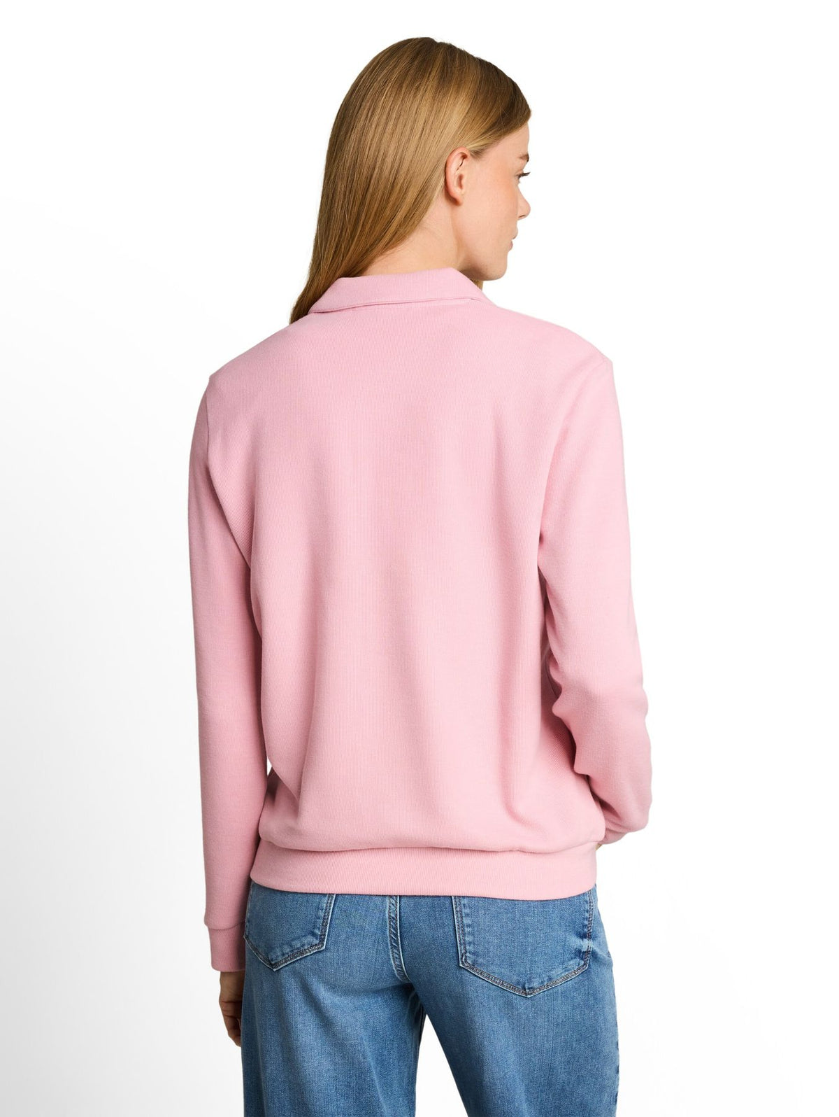 Cosy Sweatshirt mit Polokragen