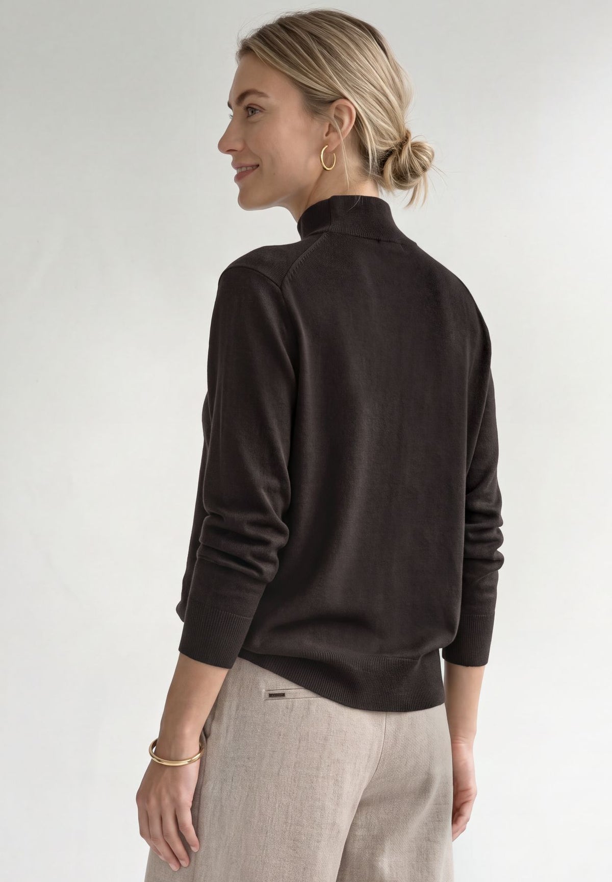 Basic Pullover mit Turtle Neck