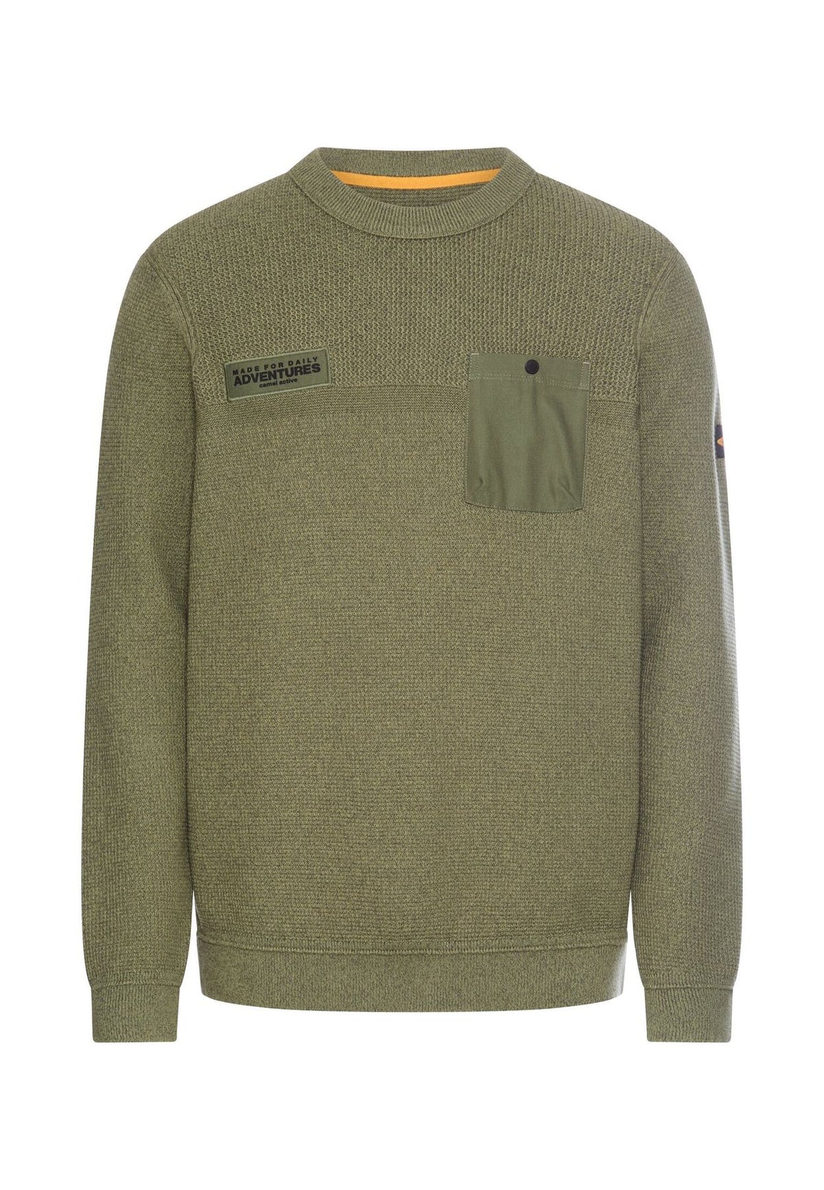 Strickpullover mit Brusttasche