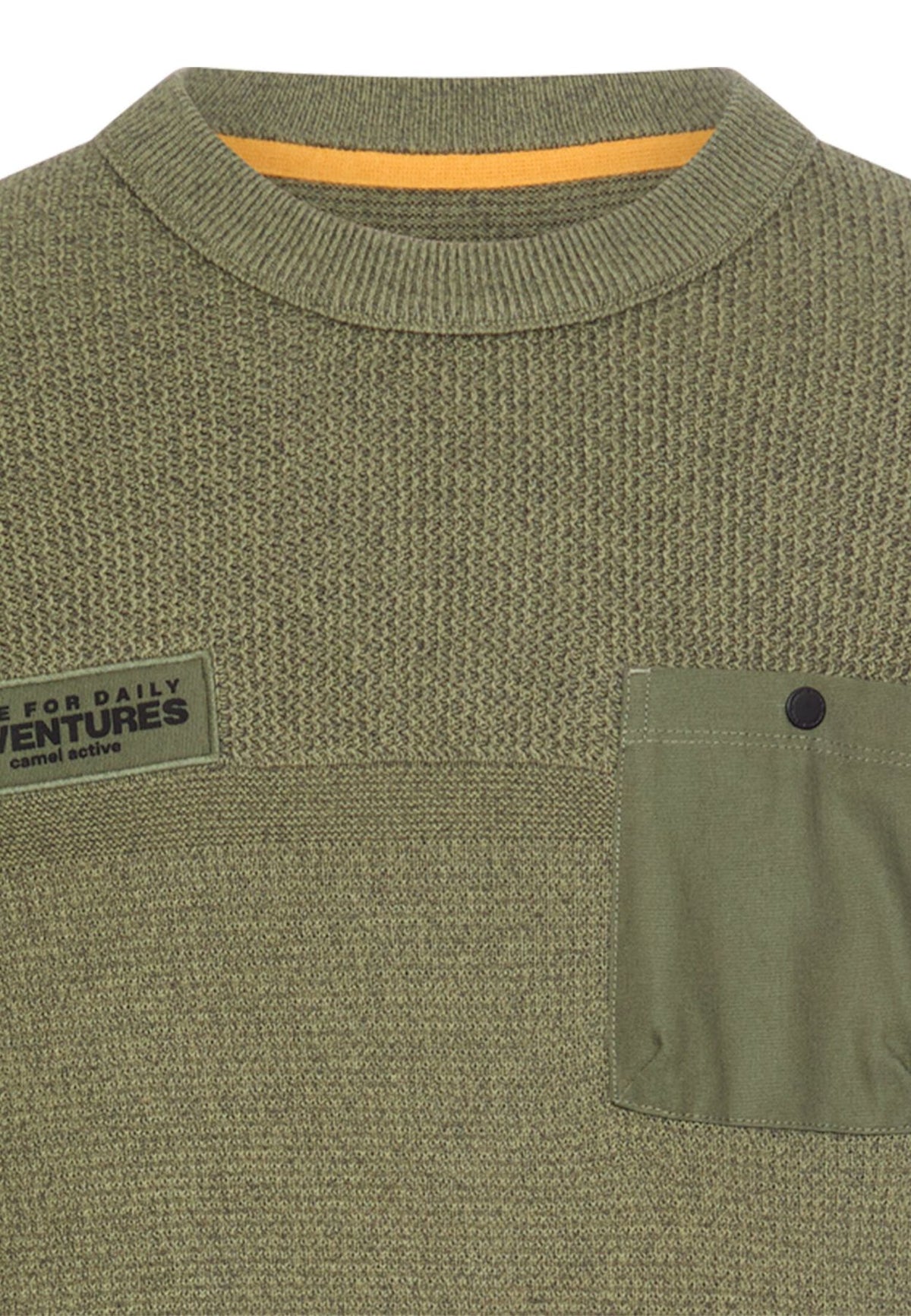 Strickpullover mit Brusttasche