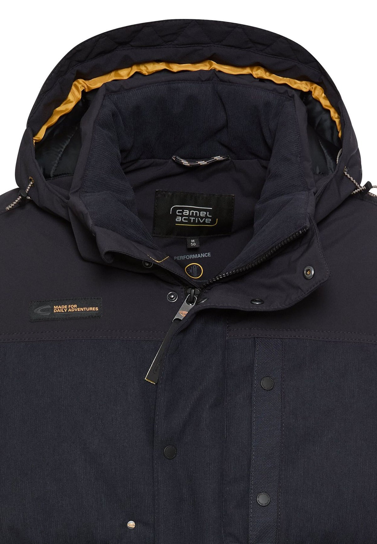 Cordjacke mit abnehmbarer Kapuze