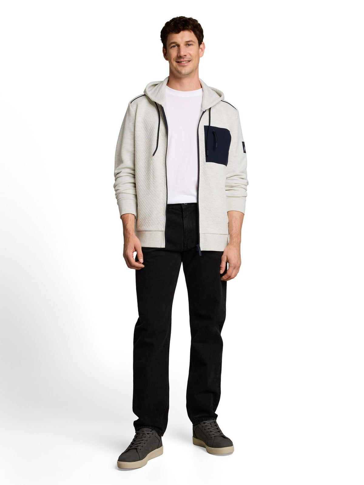 Hoodie Sweatjacke mit Brusttasche
