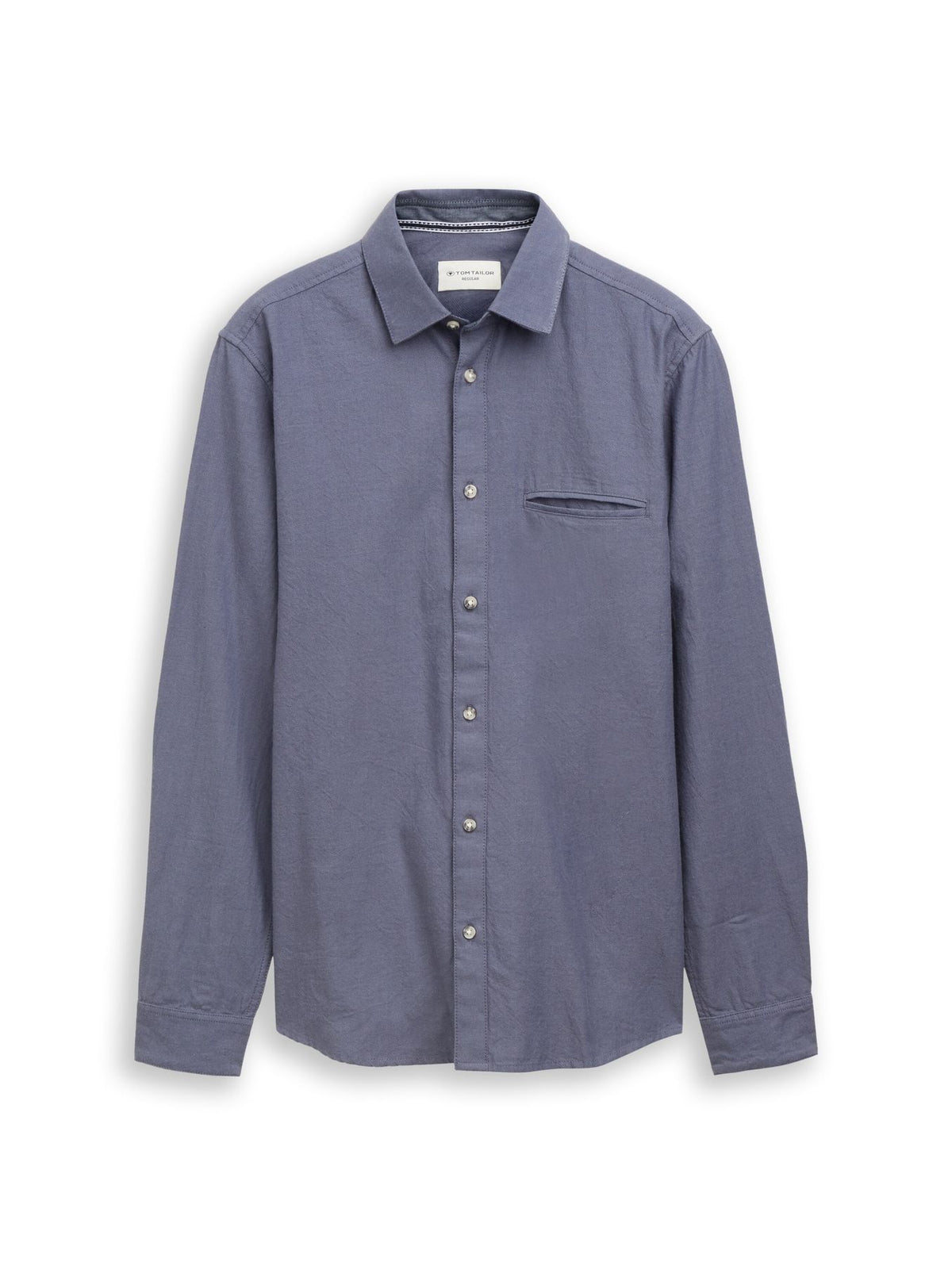 Regular Fit Twill Hemd aus Baumwolle