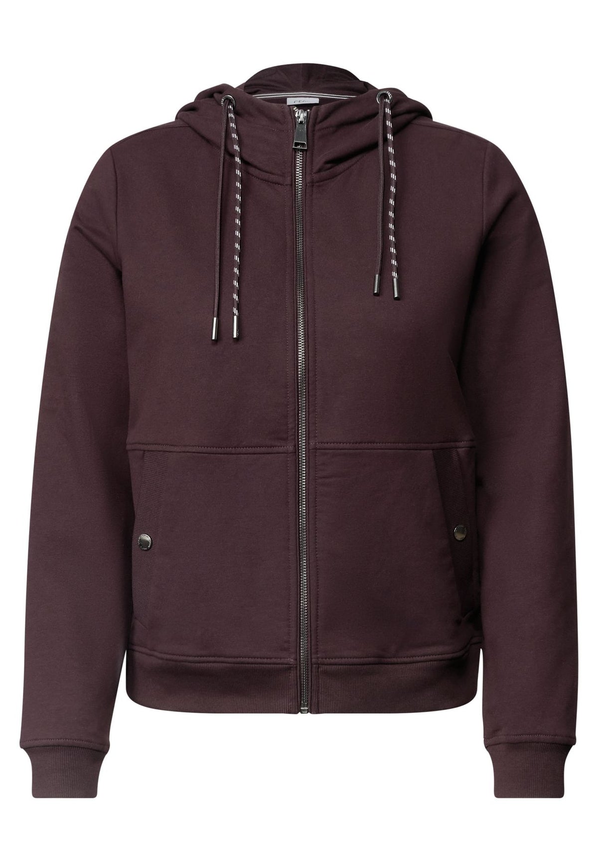 Sweatjacke mit Zipper und Kapuze