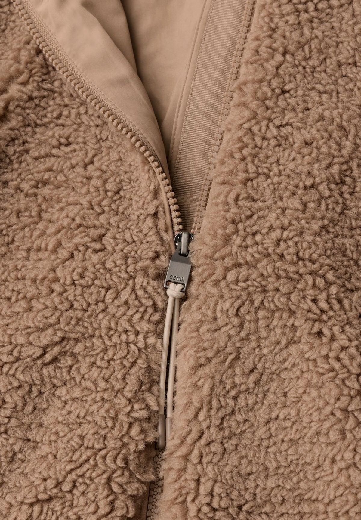 Teddy-Overshirt mit Scuba-Kapuze