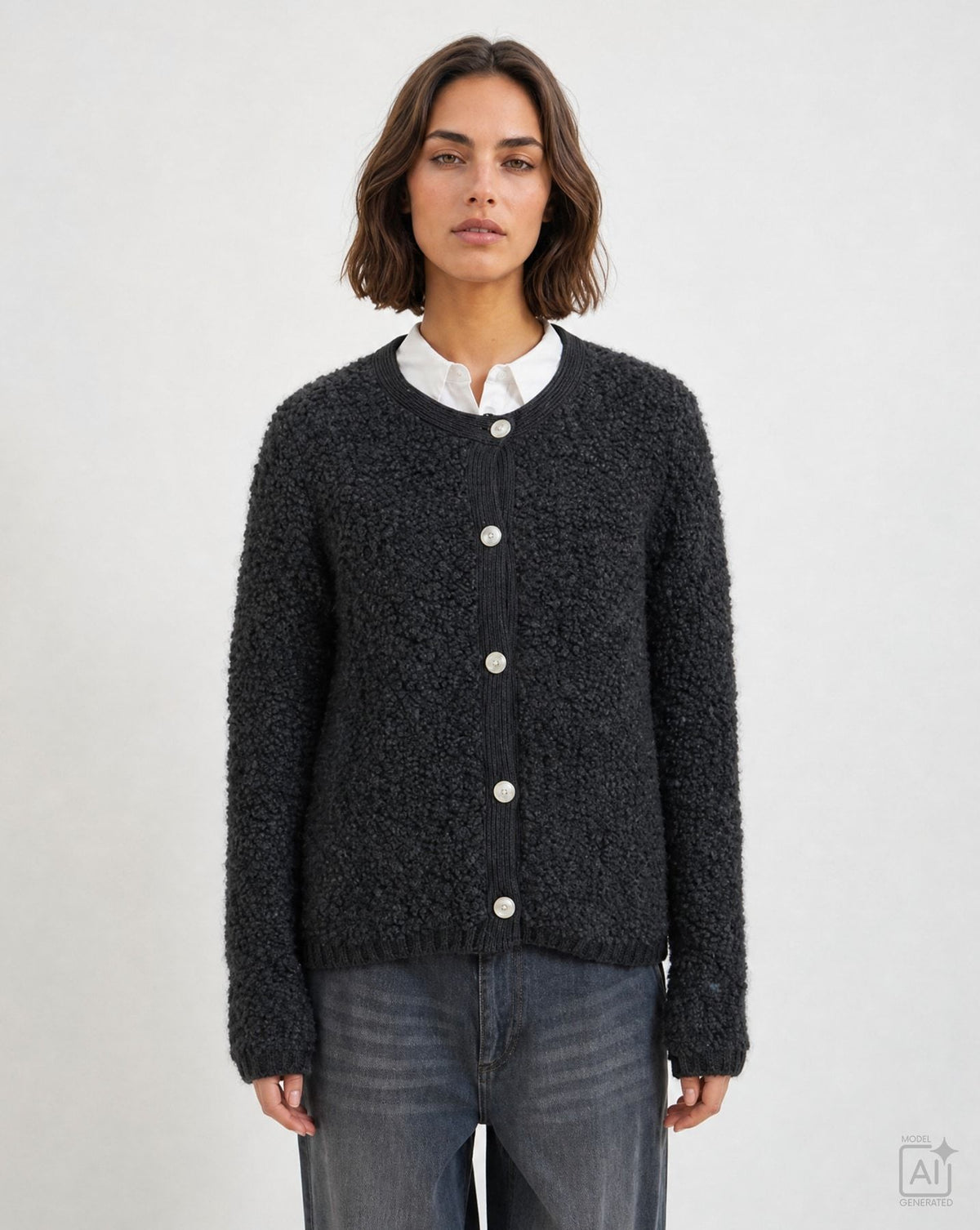BouclÃ© Cardigan