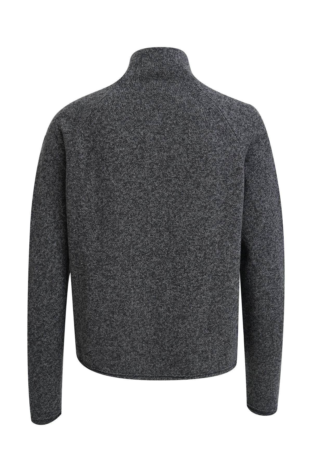 Cropped High Collar Pullover