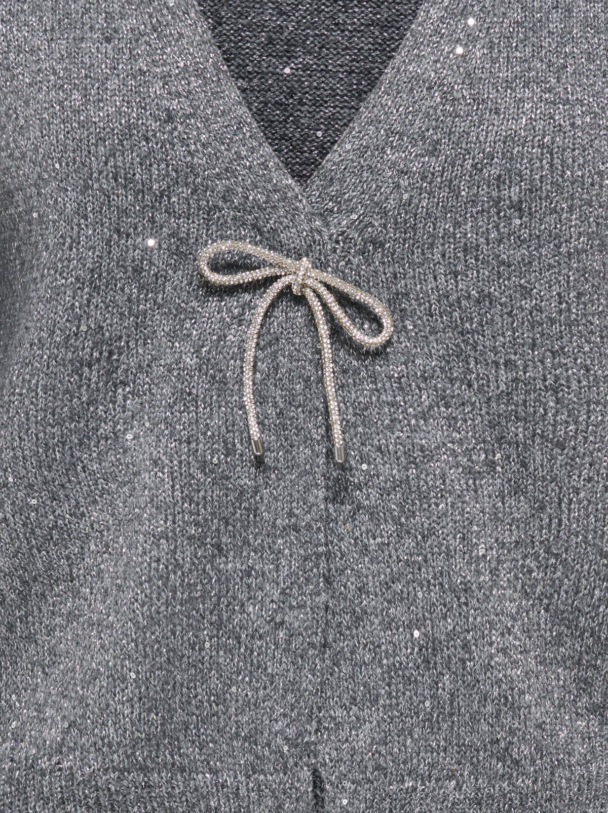 ONLGOLDFAME LS V-NECK GLITTER CARDI KNT