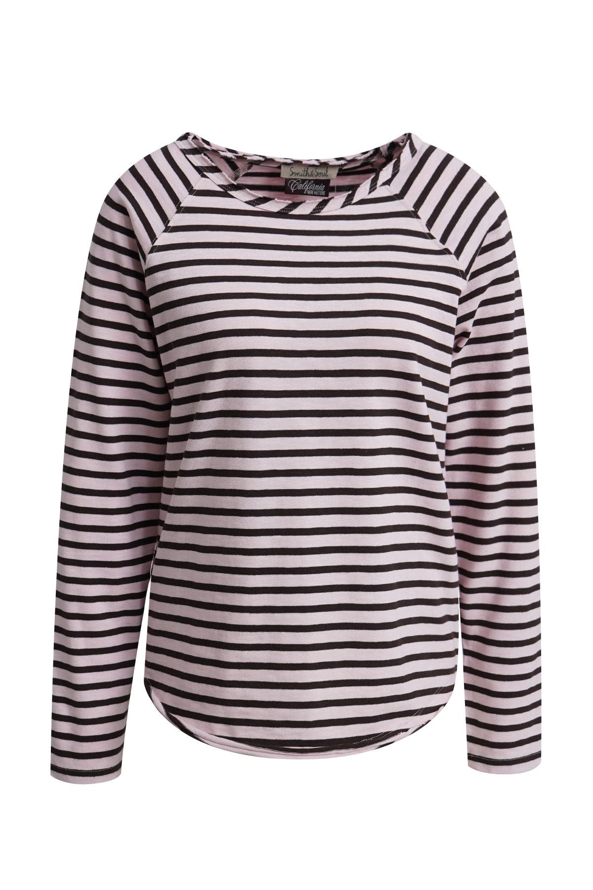 Regular Basic Sweatshirt Raglan Striped