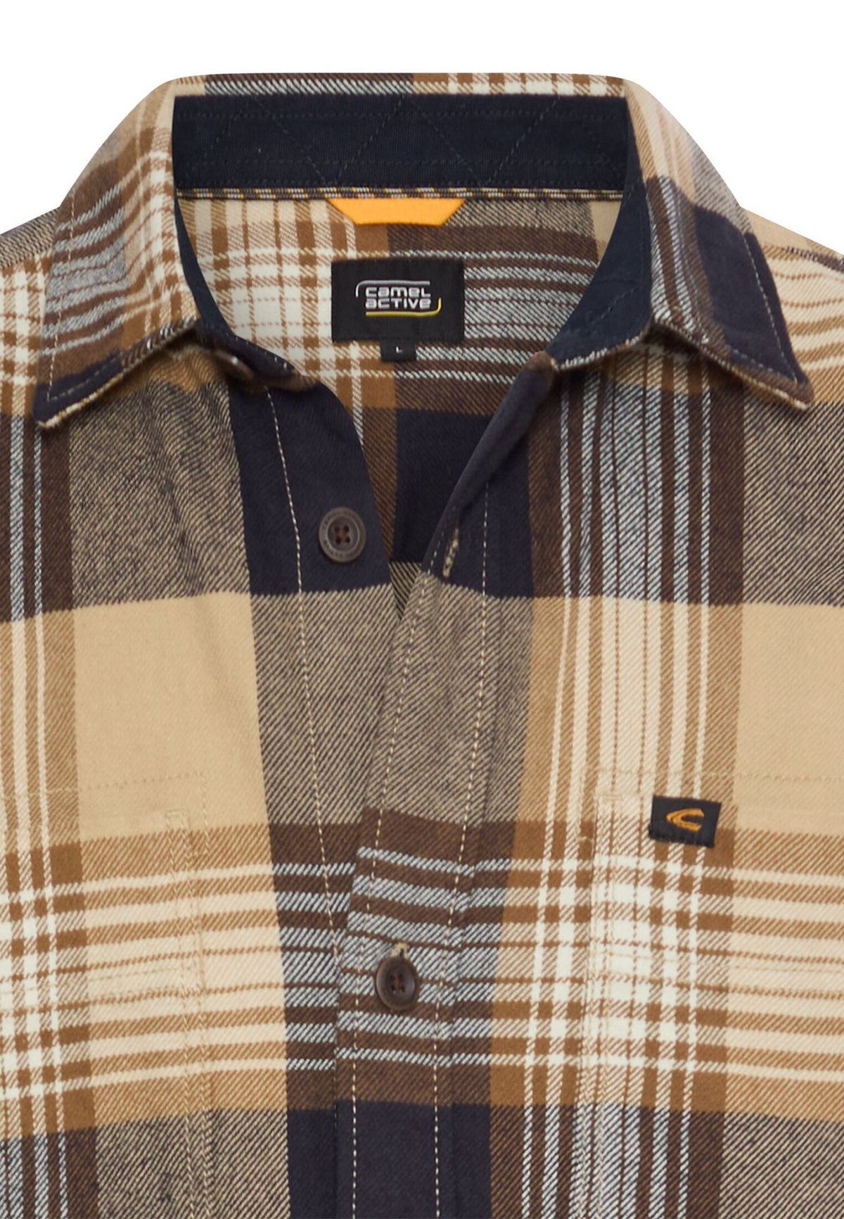 Flanellkaro-Hemd mit Brusttasche