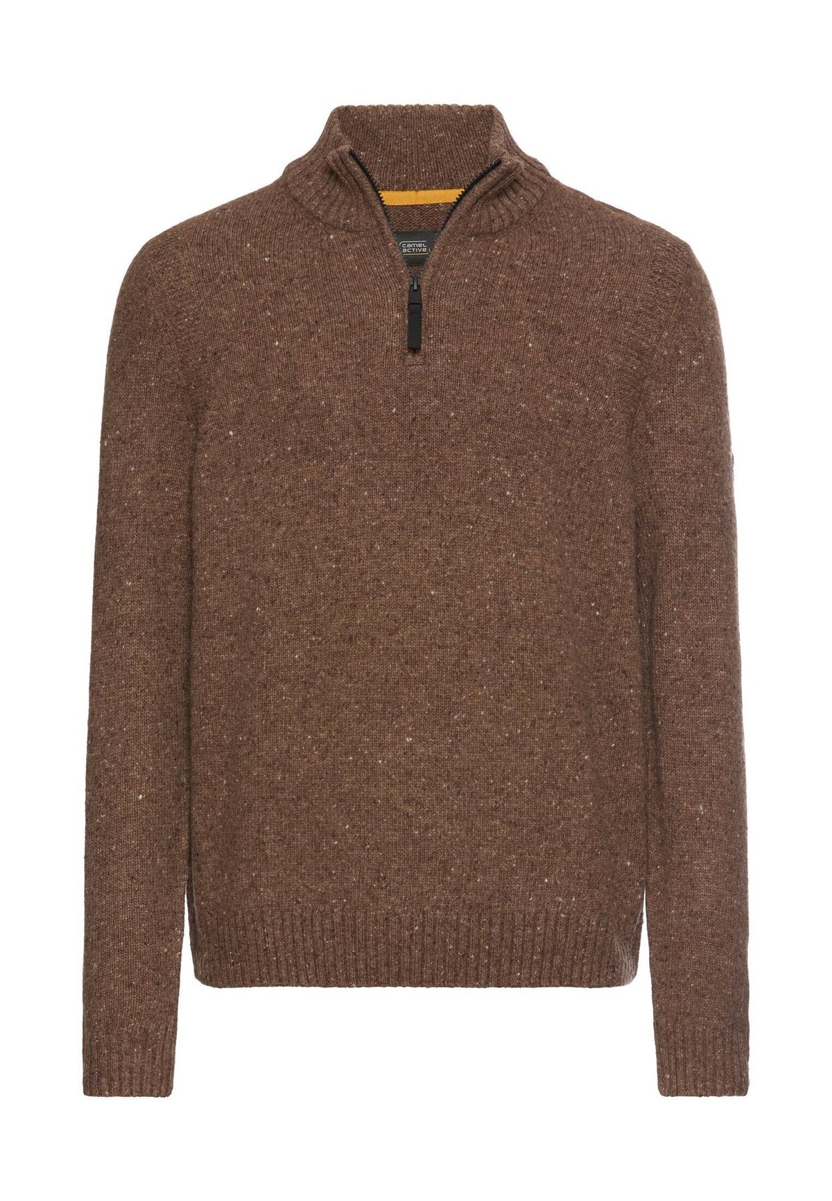 Strickpullover mit Stehkragen