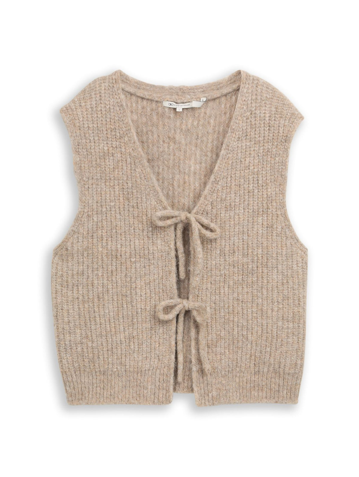 Strickweste mit Schleifen