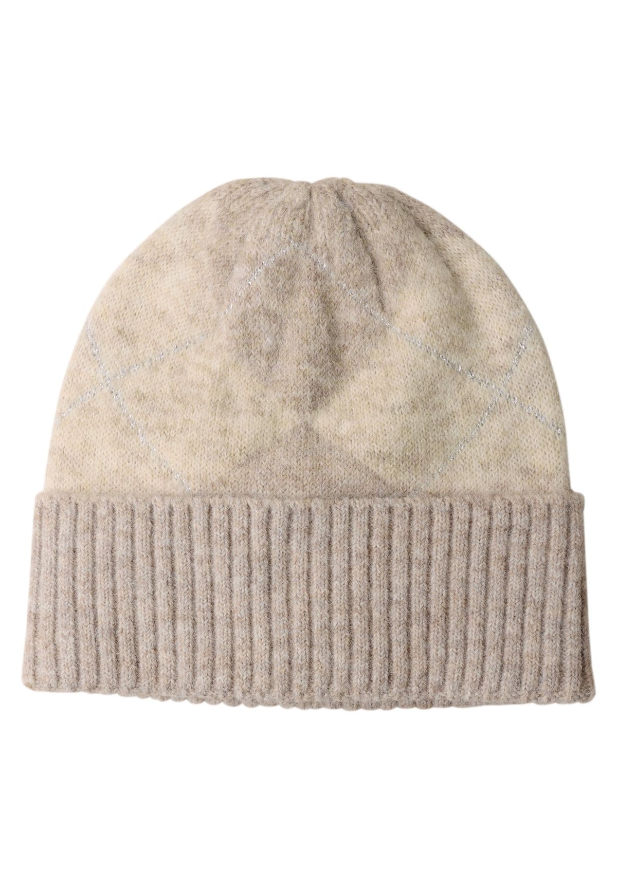 Beanie mit Argyle-Muster