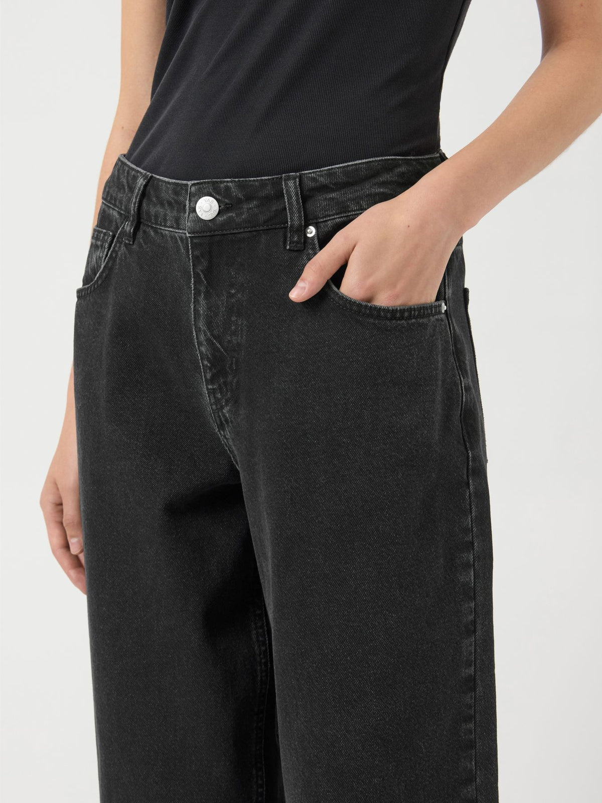 YASLISA MW BARREL ANKLE JEANS - EX