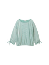 Loose Fit Langarmshirt mit Raffärmeln