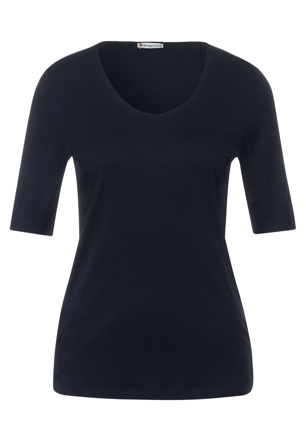 T-Shirt in Unifarbe