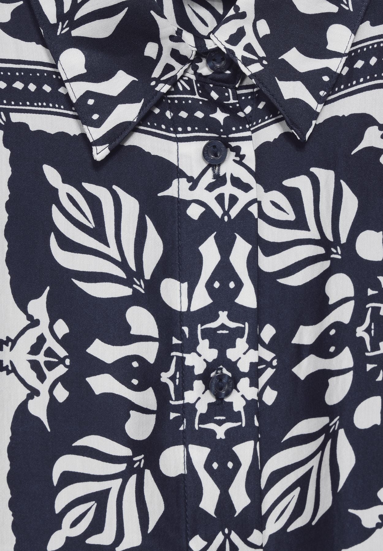 Print Satin Bluse