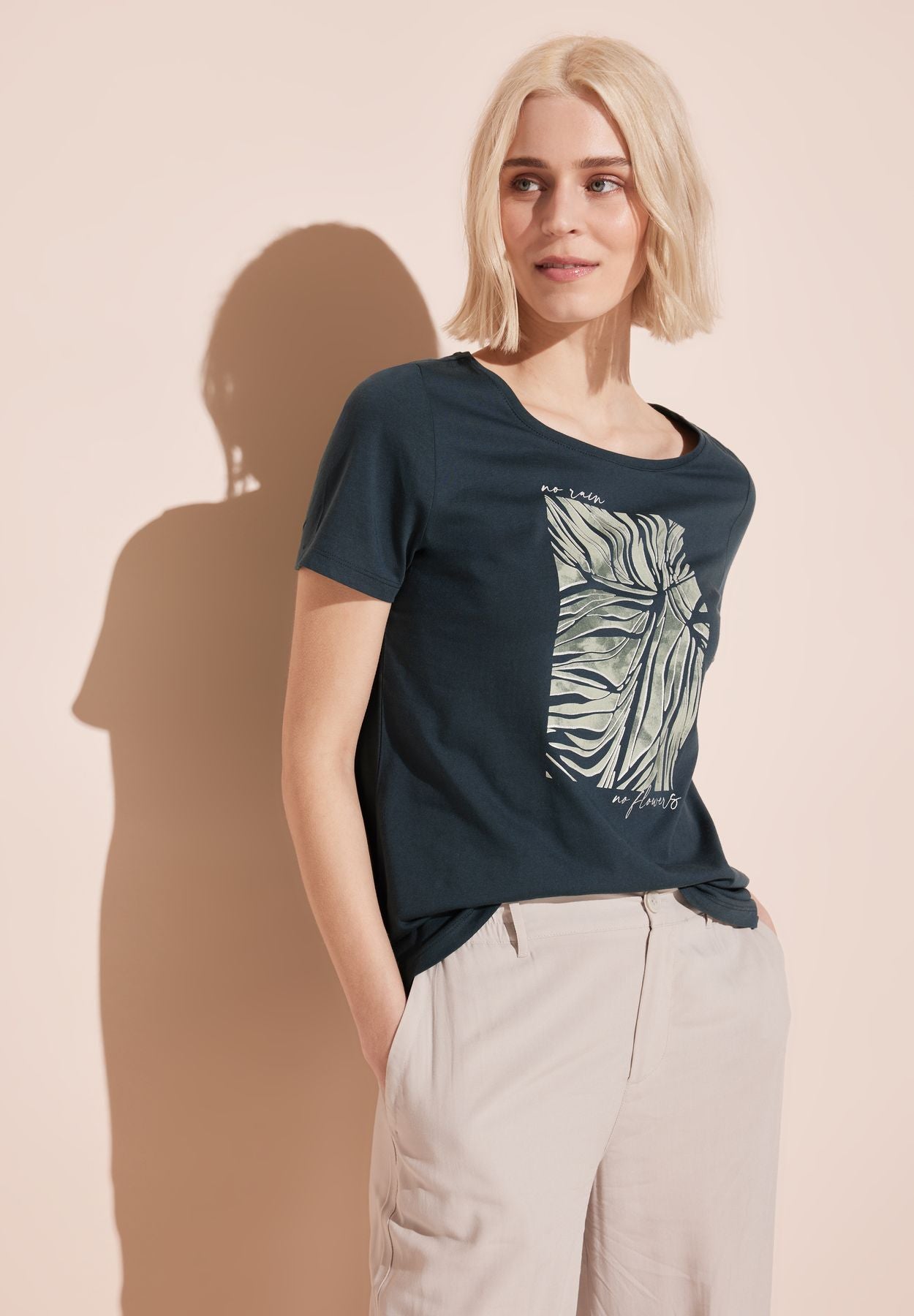 T-Shirt mit Folienprint