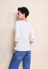 Basic T-Shirt mit 3/4 Arm