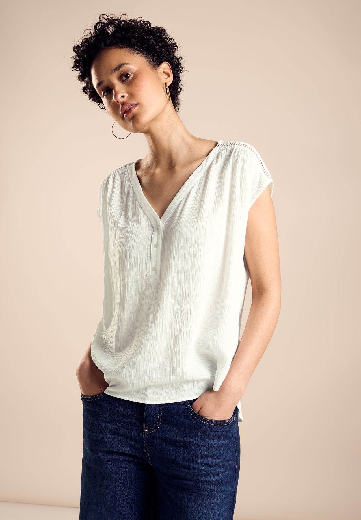 Blusenshirt mit Struktur