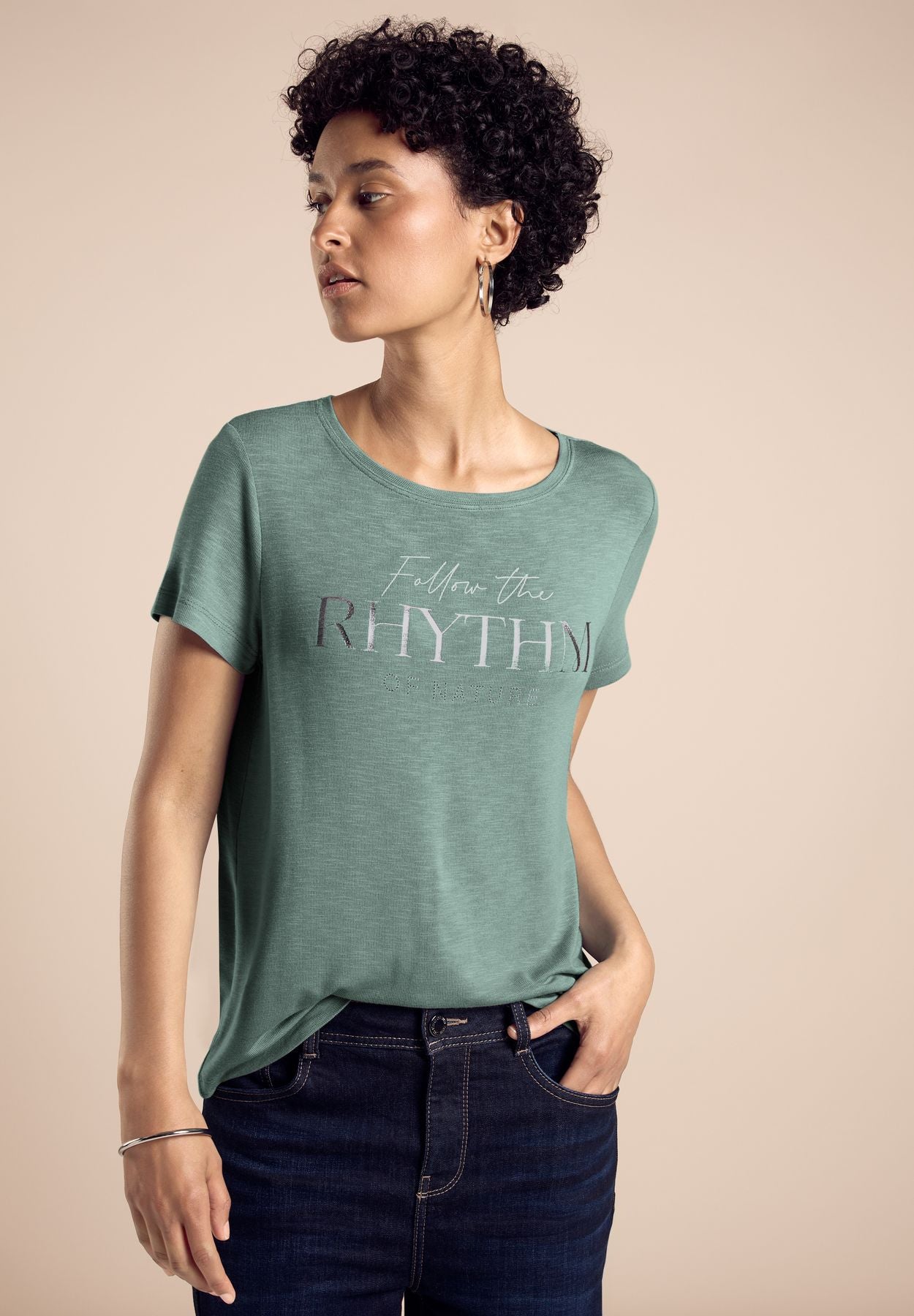 T-Shirt mit Schriftzug