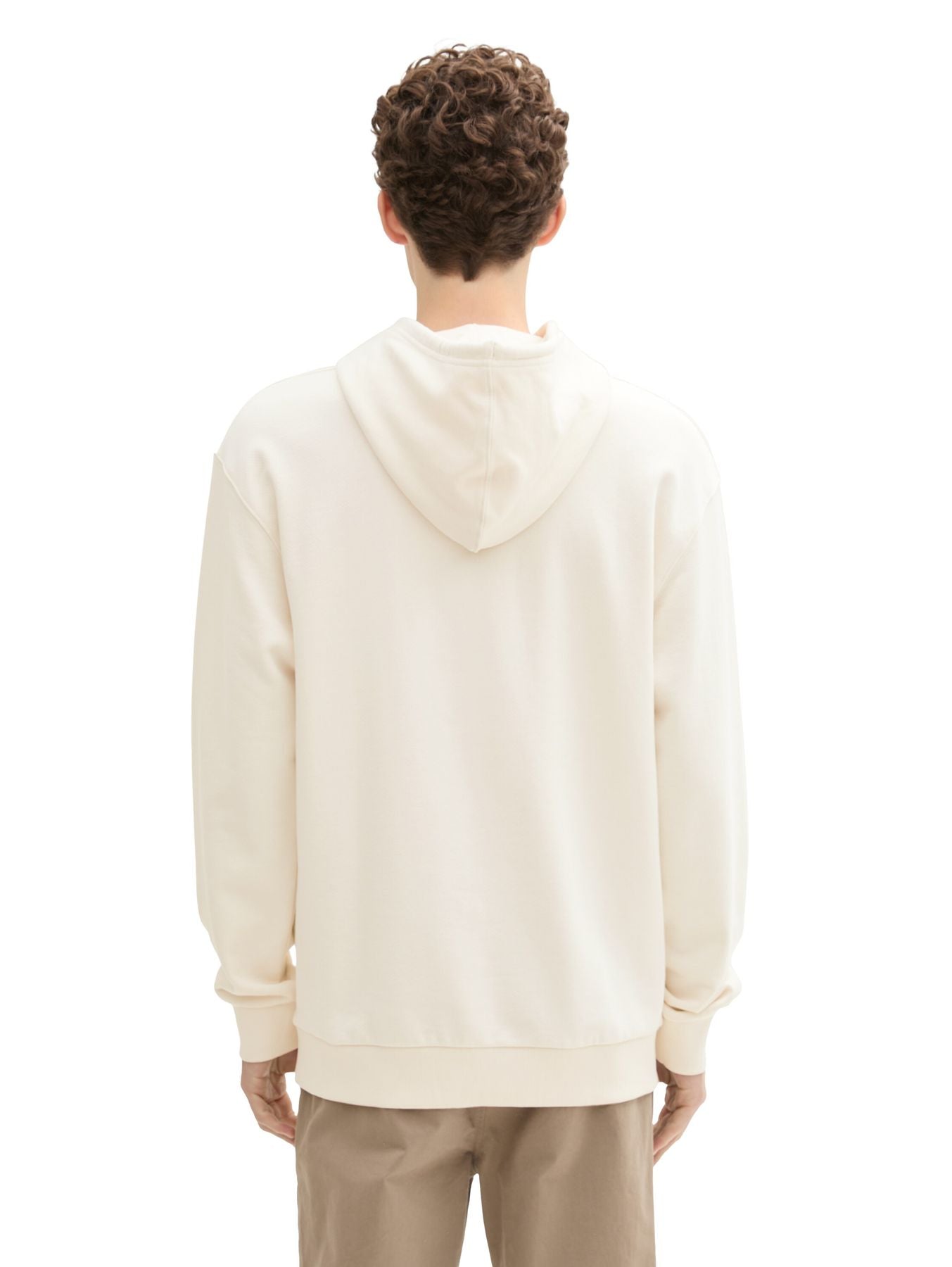 Hoodie Sweatshirt mit tonaler Logo-Stickerei