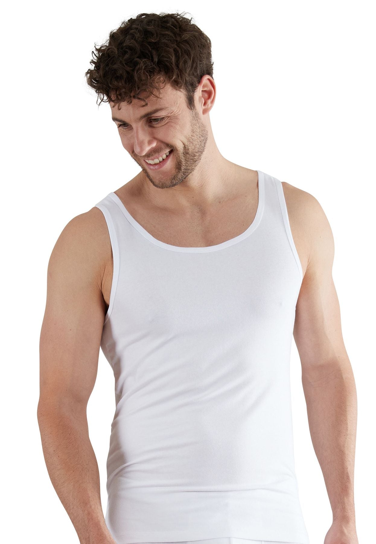 GÖTZBURG Herren Tank-Top uni 1er Pack